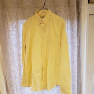 Yellow slim-fit button up